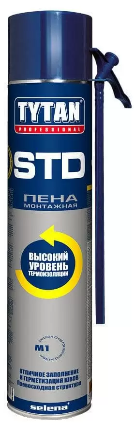 Монтажная пена Tytan Professional STD летняя с новым аппликатором 750мл: купить оптом и в розницу в интернет магазине Сталь Крепеж - размеры, цены, характеристики. Монтажная пена Tytan Professional STD летняя с новым аппликатором 750мл оптом и в розницу на сайте Сталь Крепеж