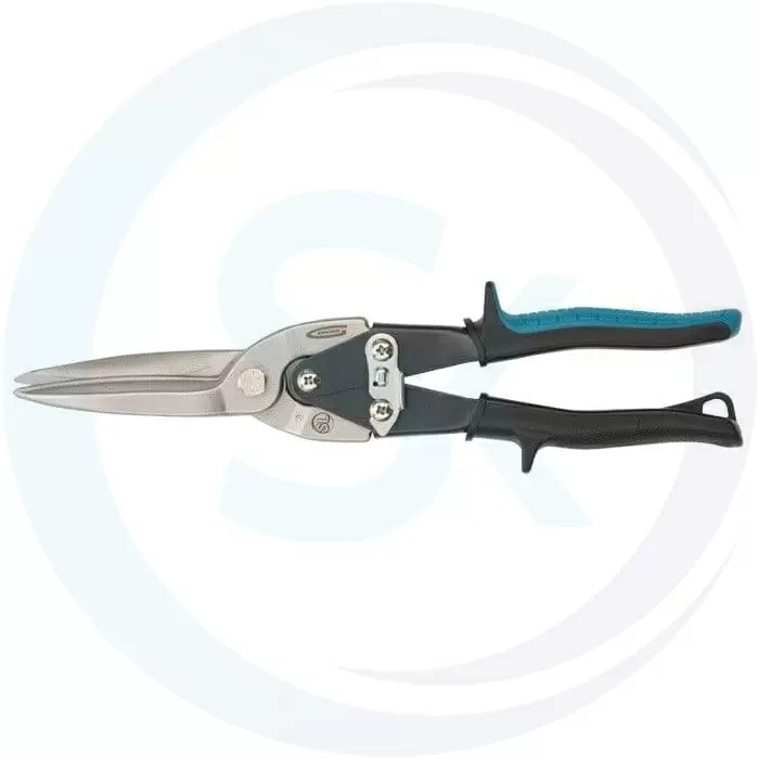 Ножницы по металлу "Piranha", 270 мм, прямой проходной рез, сталь СrMo, двухкомпонентные рукоятки Gross: купить оптом и в розницу в интернет магазине Сталь Крепеж - размеры, цены, характеристики. Ножницы по металлу "Piranha", 270 мм, прямой проходной рез, сталь СrMo, двухкомпонентные рукоятки Gross оптом и в розницу на сайте Сталь Крепеж