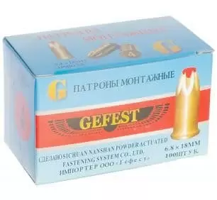 Монтажные патроны GEFEST Д4 (100шт): купить оптом и в розницу в интернет магазине Сталь Крепеж - размеры, цены, характеристики. Монтажные патроны GEFEST Д4 (100шт) оптом и в розницу на сайте Сталь Крепеж