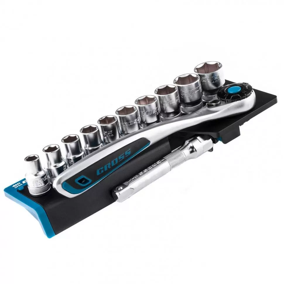 Набор торцевых головок, трещотка 120 зубьев, 12 предметов, 1/2", CrV Gross: купить оптом и в розницу в интернет магазине Сталь Крепеж - размеры, цены, характеристики. Набор торцевых головок, трещотка 120 зубьев, 12 предметов, 1/2", CrV Gross оптом и в розницу на сайте Сталь Крепеж