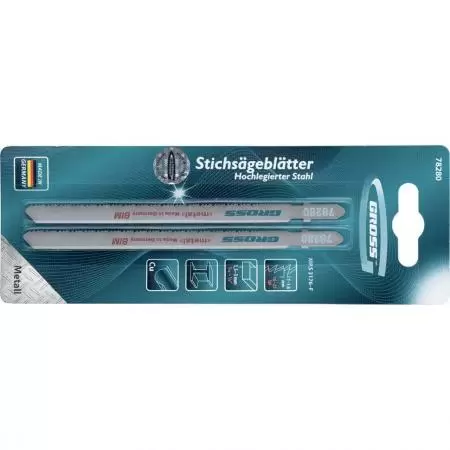 Полотна для электролобзика  по металлу, 2 шт, ( 3176 ) Gross оптом и в розницу на сайте Сталь Крепеж