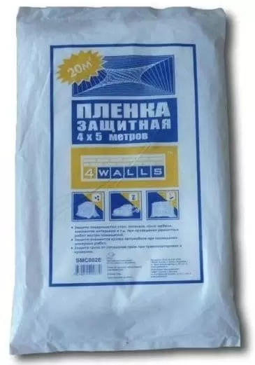 Пленка укрывная 4х5 м Покрывало строительное 4walls защитное 4х5 м: купить оптом и в розницу в интернет магазине Сталь Крепеж - размеры, цены, характеристики. Пленка укрывная 4х5 м Покрывало строительное 4walls защитное 4х5 м оптом и в розницу на сайте Сталь Крепеж