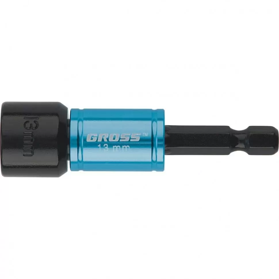Бита с торцевой головкой, магнит. Nut-Driver, 13 мм, S2 Gross: купить оптом и в розницу в интернет магазине Сталь Крепеж - размеры, цены, характеристики. Бита с торцевой головкой, магнит. Nut-Driver, 13 мм, S2 Gross оптом и в розницу на сайте Сталь Крепеж