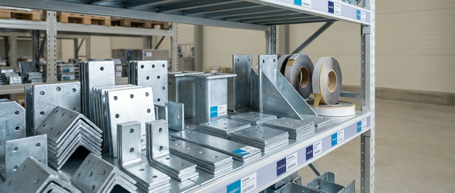 Примеры перфорированного крепежа: уголки, пластины, ленты