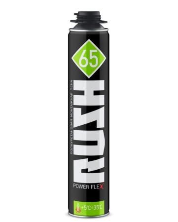 Монтажная пена Rush Power Flex 65 Профессиональная, Летняя оптом и в розницу на сайте Сталь Крепеж