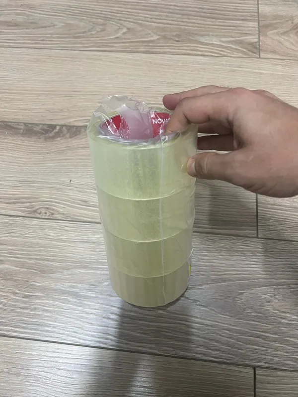 Лента клейкая 48 мм х 66 м х 43 мкм (6 шт) прозрачная односторонняя, канцелярская Nova Roll 204 Лента клейкая 48 мм х 66 м х 43 мкм (6 шт) прозрачная односторонняя, канцелярская Nova Roll 204