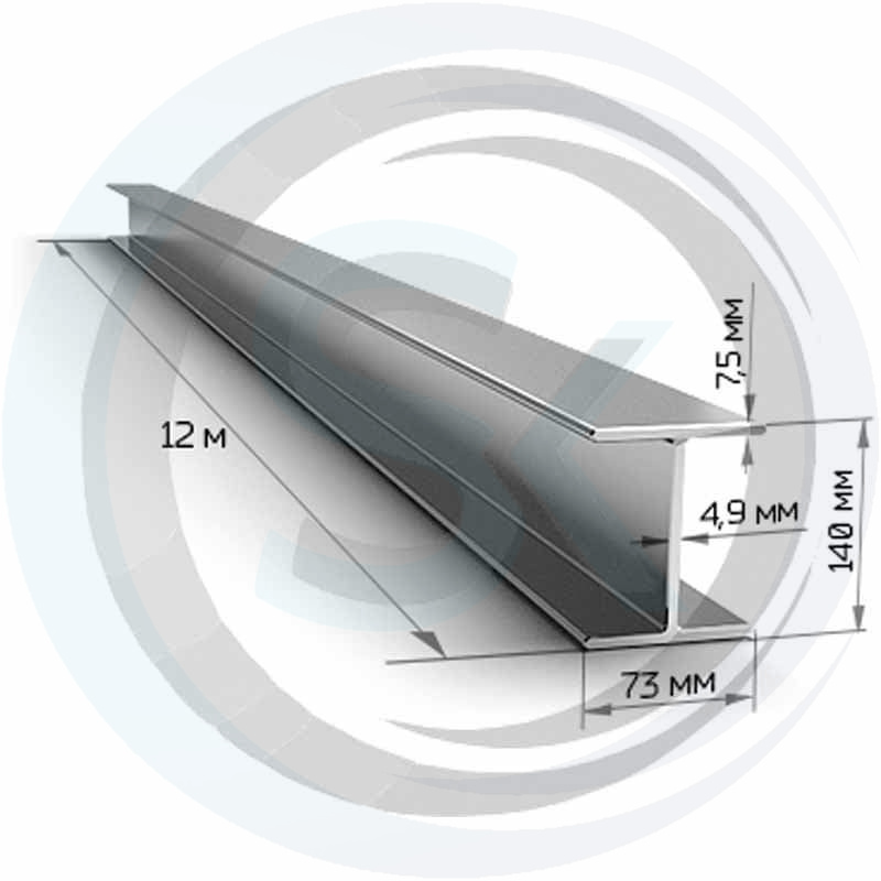 Двутавровая балка 14мм, стальная: купить оптом и в розницу в интернет магазине Сталь Крепеж - размеры, цены, характеристики. Двутавровая балка 14мм, стальная оптом и в розницу на сайте Сталь Крепеж
