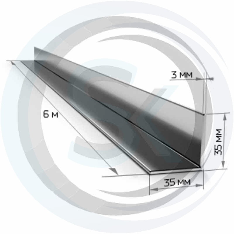 Уголок 35х35мм стальной, толщина 3мм: купить оптом и в розницу в интернет магазине Сталь Крепеж - размеры, цены, характеристики. Уголок 35х35мм стальной, толщина 3мм оптом и в розницу на сайте Сталь Крепеж