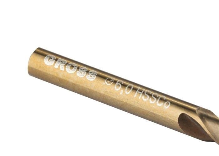 Сверло спиральное по металлу, 6 мм, HSS-Co Gross оптом и в розницу на сайте Сталь Крепеж