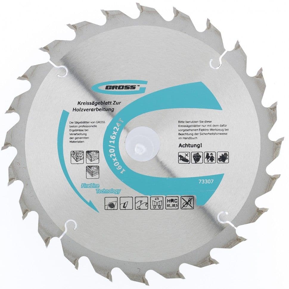 Пильный диск по дереву 160 x 20/16 x 24Т Gross: купить оптом и в розницу в интернет магазине Сталь Крепеж - размеры, цены, характеристики. Пильный диск по дереву 160 x 20/16 x 24Т Gross оптом и в розницу на сайте Сталь Крепеж