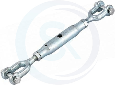 Талреп трубчатый (закрытый) DIN 1478 (вилка+вилка)М8: купить оптом и в розницу в интернет магазине Сталь Крепеж - размеры, цены, характеристики. Талреп трубчатый (закрытый) DIN 1478 (вилка+вилка)М8 оптом и в розницу на сайте Сталь Крепеж