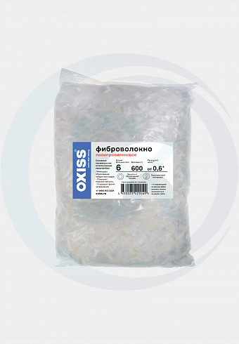 Фиброволокно полипропиленовое OXISS 6/0,6: купить оптом и в розницу в интернет магазине Сталь Крепеж - размеры, цены, характеристики. Фиброволокно полипропиленовое OXISS 6/0,6 оптом и в розницу на сайте Сталь Крепеж