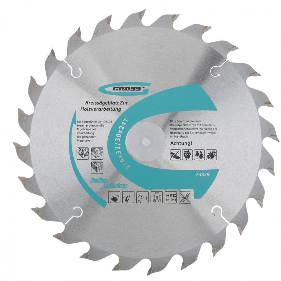 Пильный диск по дереву 216 x 32/30 x 24Т Gross: купить оптом и в розницу в интернет магазине Сталь Крепеж - размеры, цены, характеристики. Пильный диск по дереву 216 x 32/30 x 24Т Gross оптом и в розницу на сайте Сталь Крепеж