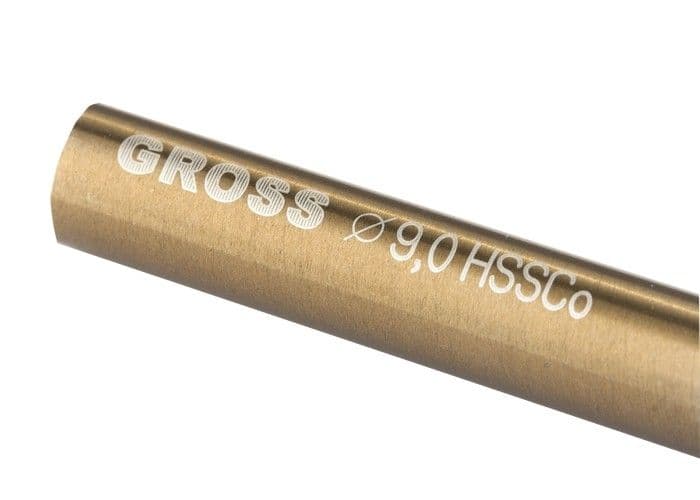 Сверло спиральное по металлу, 9 мм, HSS-Co Gross оптом и в розницу на сайте Сталь Крепеж