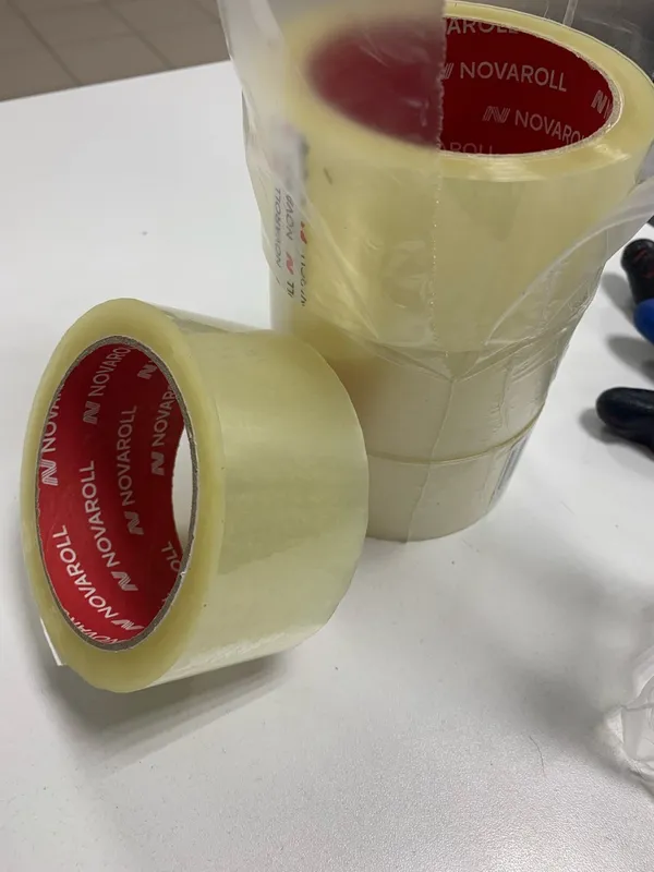 Лента клейкая 48 мм х 66 м х 43 мкм (6 шт) прозрачная односторонняя, канцелярская Nova Roll 204 Лента клейкая 48 мм х 66 м х 43 мкм (6 шт) прозрачная односторонняя, канцелярская Nova Roll 204