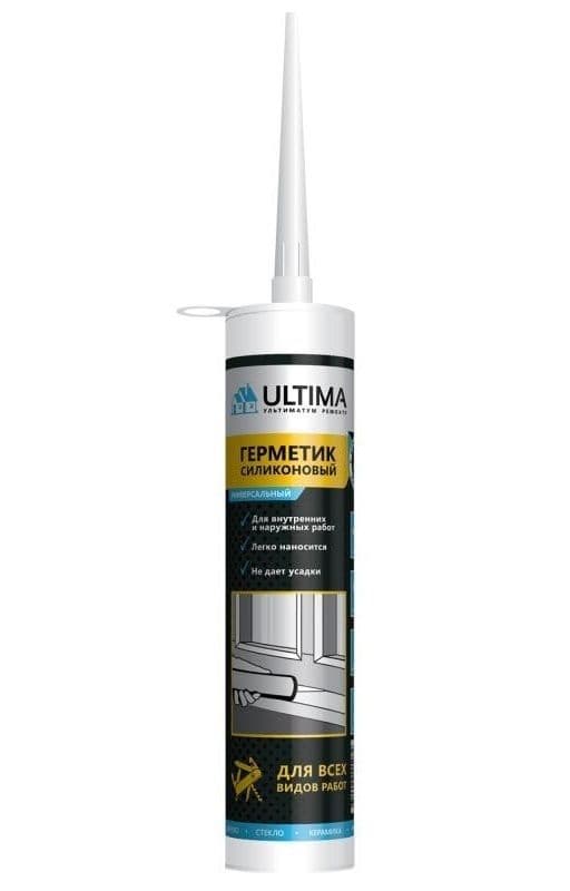 Герметик силиконовый Ultima Универсальный, Черный оптом и в розницу на сайте Сталь Крепеж