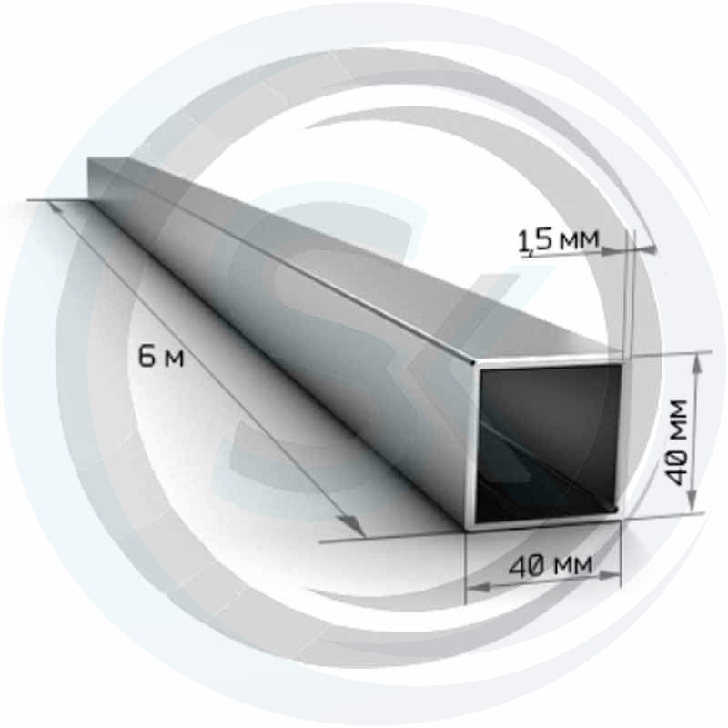 Труба квадратная 40х40, толщина 1,5мм: купить оптом и в розницу в интернет магазине Сталь Крепеж - размеры, цены, характеристики. Труба квадратная 40х40, толщина 1,5мм оптом и в розницу на сайте Сталь Крепеж