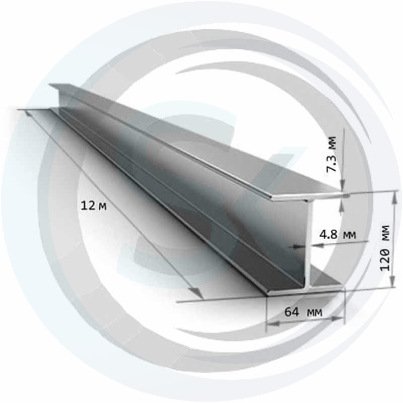 Двутавровая балка 12мм, стальная: купить оптом и в розницу в интернет магазине Сталь Крепеж - размеры, цены, характеристики. Двутавровая балка 12мм, стальная оптом и в розницу на сайте Сталь Крепеж