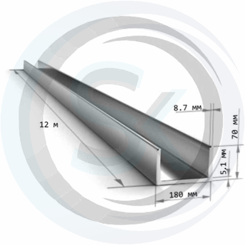 Швеллер стальной 18П: купить оптом и в розницу в интернет магазине Сталь Крепеж - размеры, цены, характеристики. Швеллер стальной 18П оптом и в розницу на сайте Сталь Крепеж