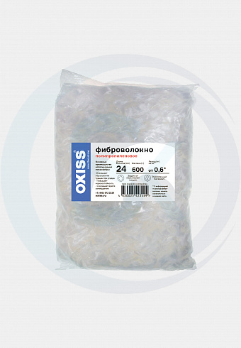 Фиброволокно полипропиленовое OXISS 24/0,6: купить оптом и в розницу в интернет магазине Сталь Крепеж - размеры, цены, характеристики. Фиброволокно полипропиленовое OXISS 24/0,6 оптом и в розницу на сайте Сталь Крепеж