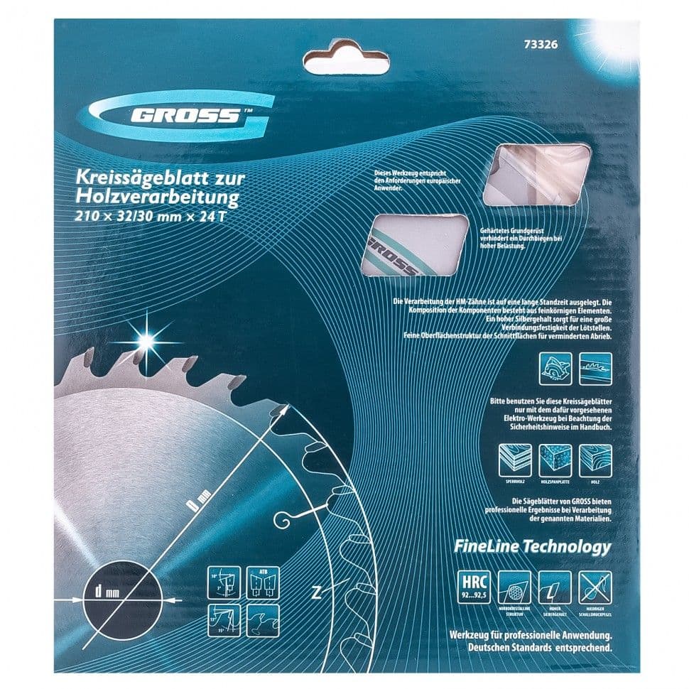 Пильный диск по дереву 210 x 32/30 x 24Т Gross: купить оптом и в розницу в интернет магазине Сталь Крепеж - размеры, цены, характеристики. Пильный диск по дереву 210 x 32/30 x 24Т Gross оптом и в розницу на сайте Сталь Крепеж