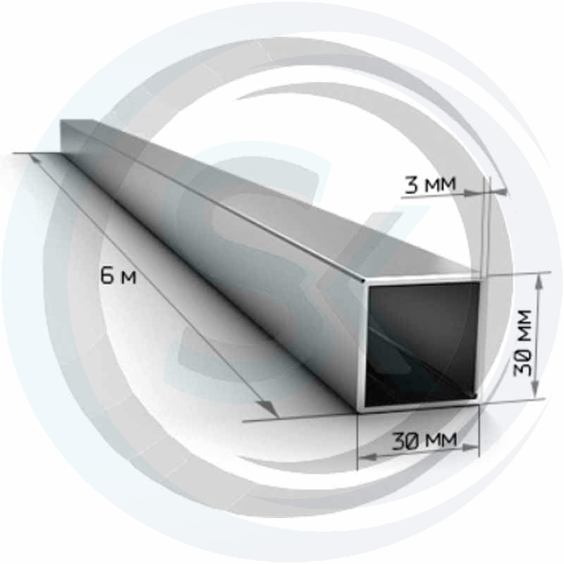 Труба квадратная 30х30, толщина 3мм: купить оптом и в розницу в интернет магазине Сталь Крепеж - размеры, цены, характеристики. Труба квадратная 30х30, толщина 3мм оптом и в розницу на сайте Сталь Крепеж