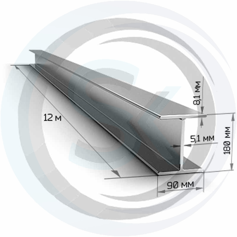 Двутавровая балка 18мм, стальная: купить оптом и в розницу в интернет магазине Сталь Крепеж - размеры, цены, характеристики. Двутавровая балка 18мм, стальная оптом и в розницу на сайте Сталь Крепеж