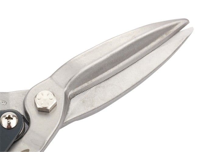 Ножницы по металлу "Piranha", 270 мм, прямой проходной рез, сталь СrMo, двухкомпонентные рукоятки Gross оптом и в розницу на сайте Сталь Крепеж