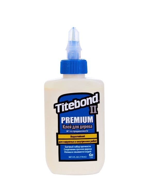 Клей для дерева Titebond II Premium Wood Glue Влагостойкий  118 мл. оптом и в розницу на сайте Сталь Крепеж