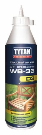 Титан / Tytan Professional WB 33 D3 клей ПВА Д3 для древесины влагостойкий 750 гр оптом и в розницу на сайте Сталь Крепеж