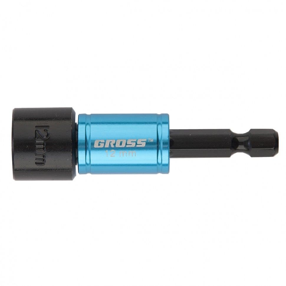 Бита с торцевой головкой, магнит. Nut-Driver, 12 мм, S2 Gross: купить оптом и в розницу в интернет магазине Сталь Крепеж - размеры, цены, характеристики. Бита с торцевой головкой, магнит. Nut-Driver, 12 мм, S2 Gross оптом и в розницу на сайте Сталь Крепеж