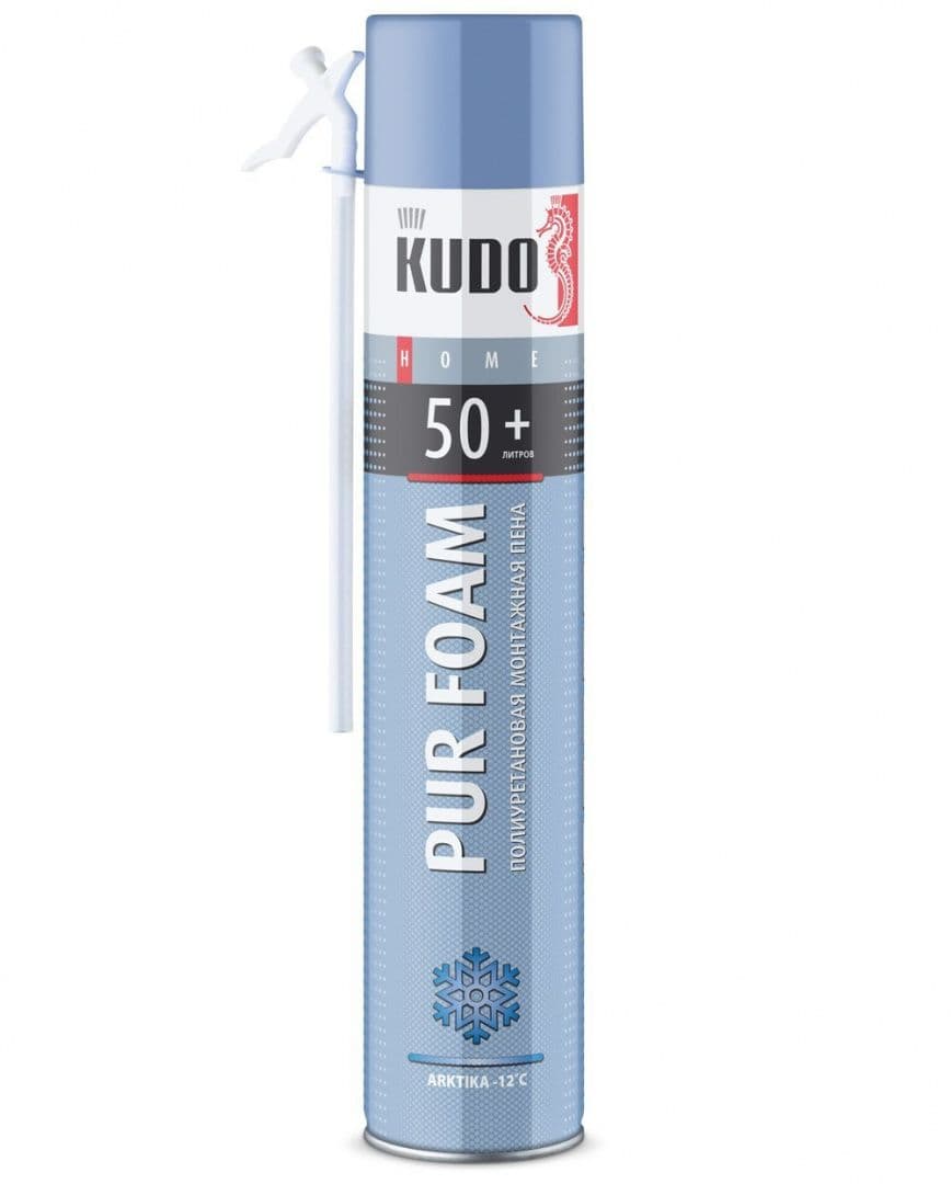 Монтажная пена Kudo Home 50+ Arktika Зимняя бытовая: купить оптом и в розницу в интернет магазине Сталь Крепеж - размеры, цены, характеристики. Монтажная пена Kudo Home 50+ Arktika Зимняя бытовая оптом и в розницу на сайте Сталь Крепеж