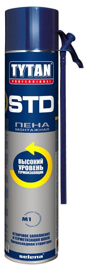 Монтажная пена Tytan Professional STD летняя с новым аппликатором 750мл оптом и в розницу на сайте Сталь Крепеж