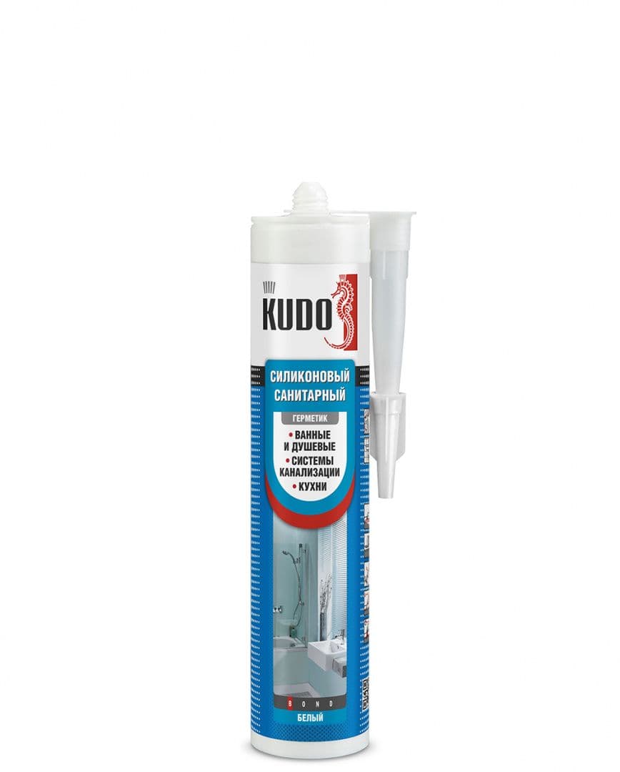 Герметик санитарный Kudo Белый силиконовый: купить оптом и в розницу в интернет магазине Сталь Крепеж - размеры, цены, характеристики. Герметик санитарный Kudo Белый силиконовый оптом и в розницу на сайте Сталь Крепеж