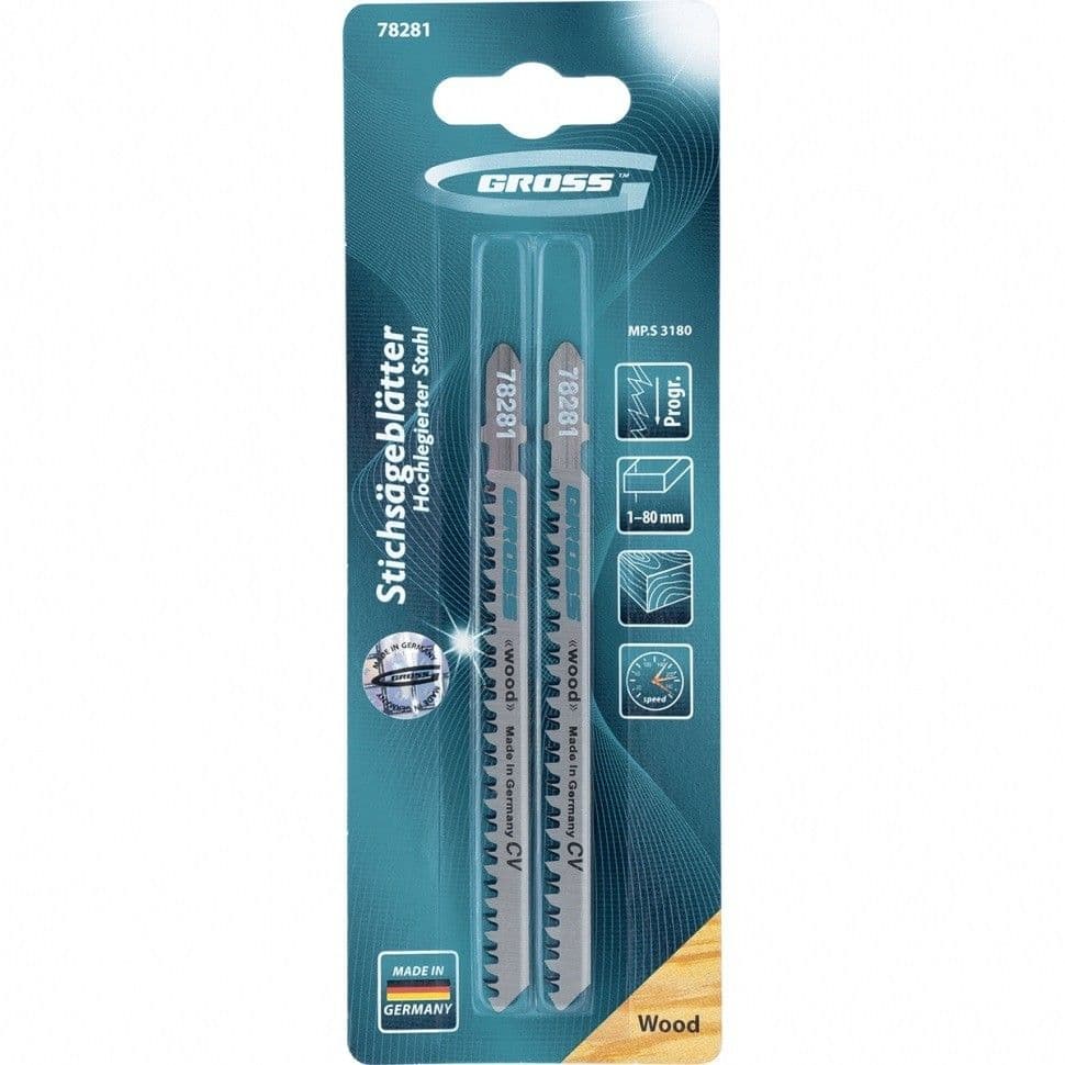 Полотна для электролобзика по дереву, 2 шт, ( 3180 ) Gross: купить оптом и в розницу в интернет магазине Сталь Крепеж - размеры, цены, характеристики. Полотна для электролобзика по дереву, 2 шт, ( 3180 ) Gross оптом и в розницу на сайте Сталь Крепеж