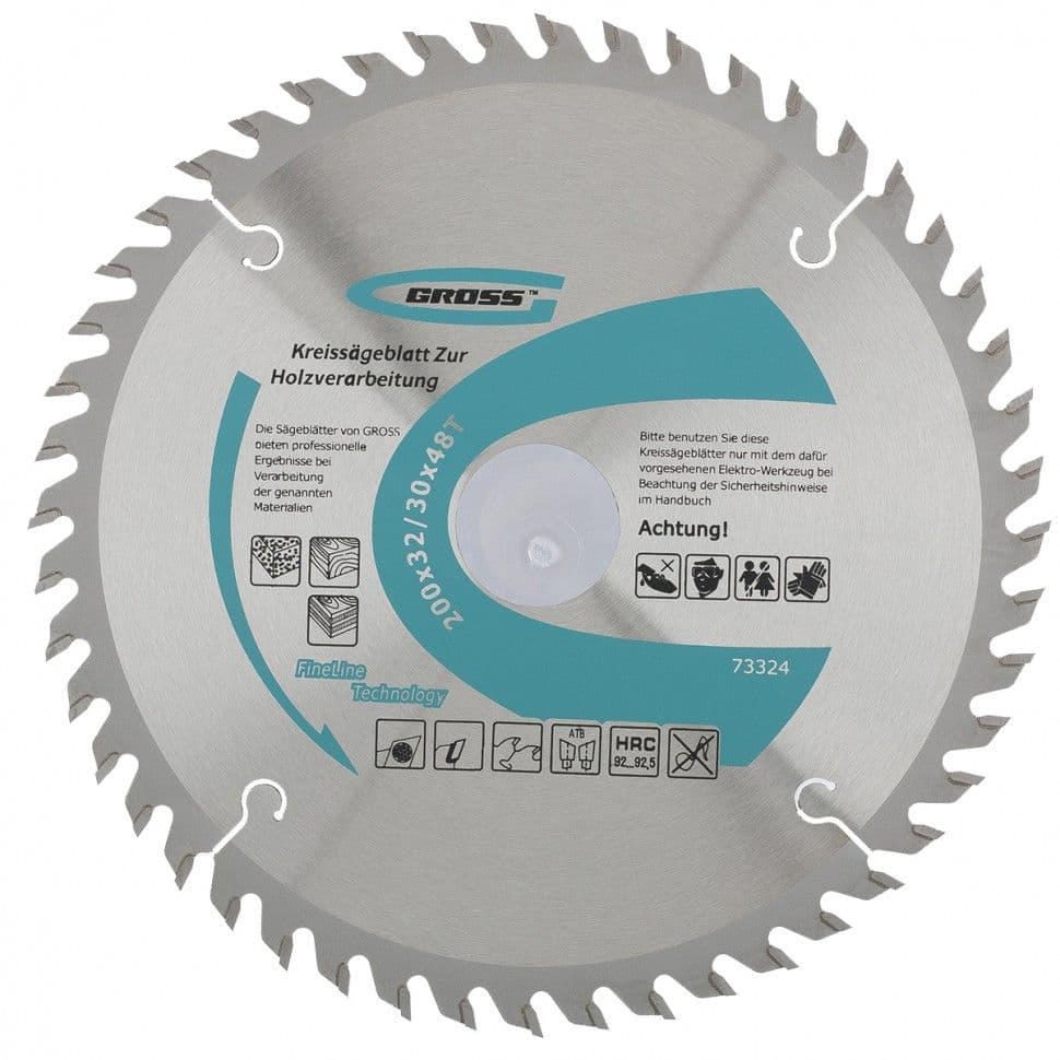 Пильный диск по дереву 200 x 32/30 x 48Т Gross: купить оптом и в розницу в интернет магазине Сталь Крепеж - размеры, цены, характеристики. Пильный диск по дереву 200 x 32/30 x 48Т Gross оптом и в розницу на сайте Сталь Крепеж